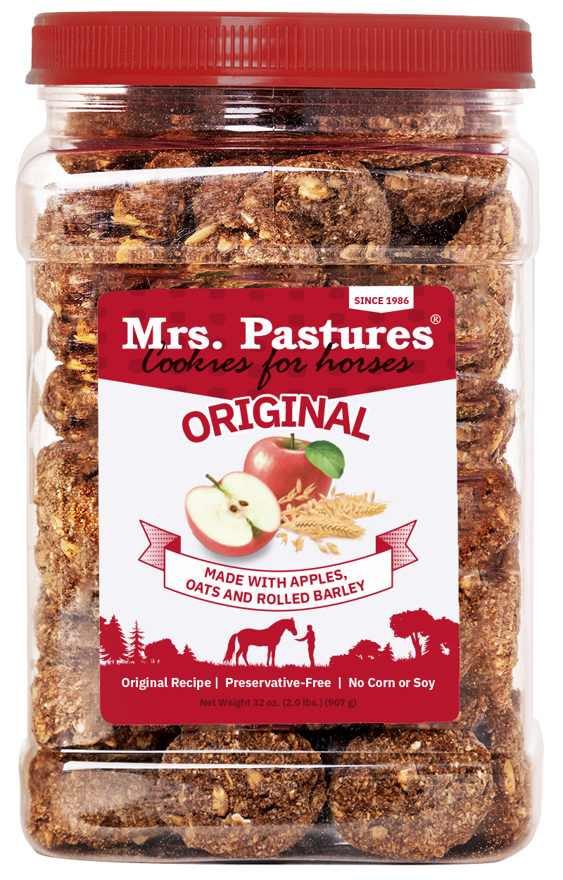 A jar of Mrs. Pastures Original Cookie.